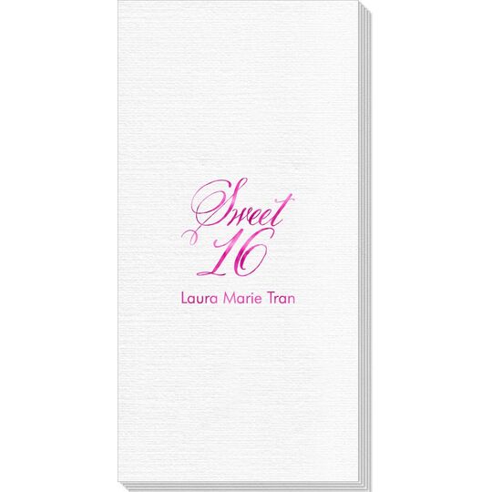 Elegant Sweet Sixteen Deville Guest Towels