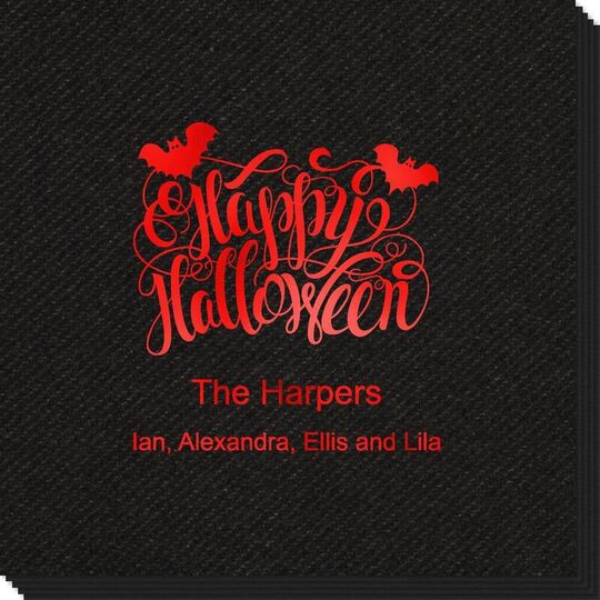 Happy Halloween Linen Like Napkins