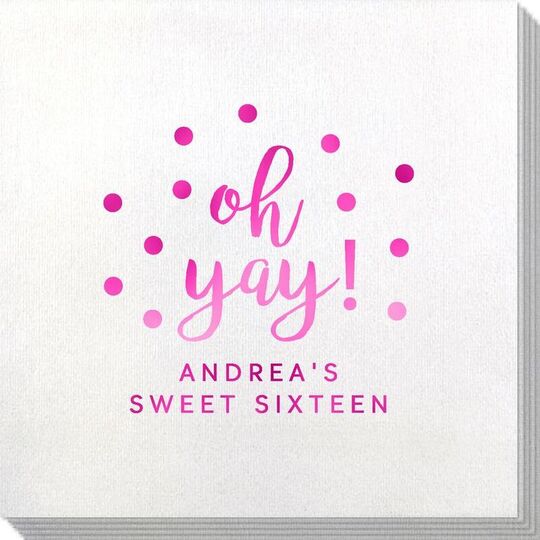 Confetti Dots Oh Yay! Bamboo Luxe Napkins