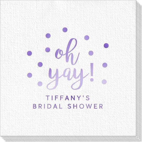 Confetti Dots Oh Yay! Deville Napkins