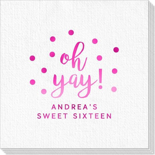 Confetti Dots Oh Yay! Deville Napkins