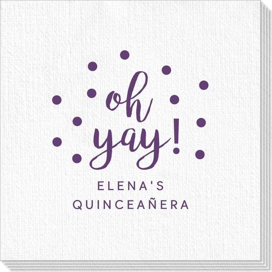 Confetti Dots Oh Yay! Deville Napkins