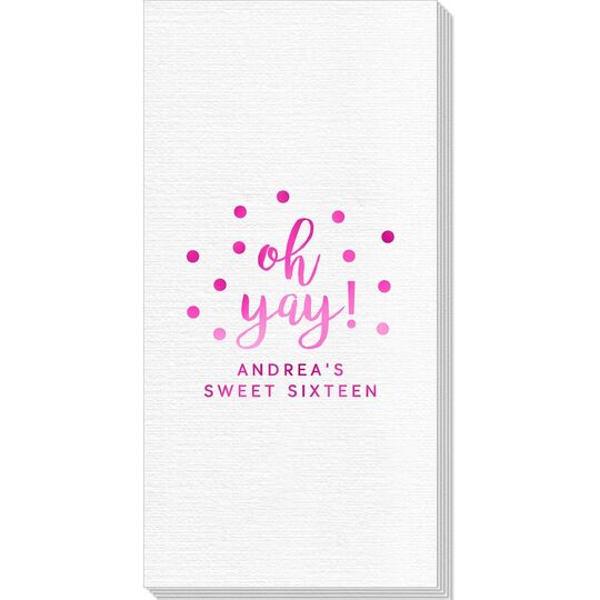 Confetti Dots Oh Yay! Deville Guest Towels