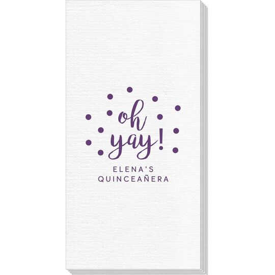 Confetti Dots Oh Yay! Deville Guest Towels