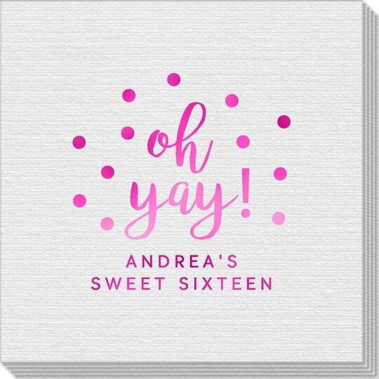 Confetti Dots Oh Yay! Linen Like Napkins