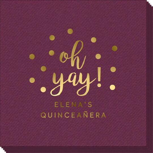 Confetti Dots Oh Yay! Linen Like Napkins