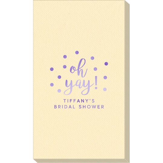 Confetti Dots Oh Yay! Linen Like Guest Towels