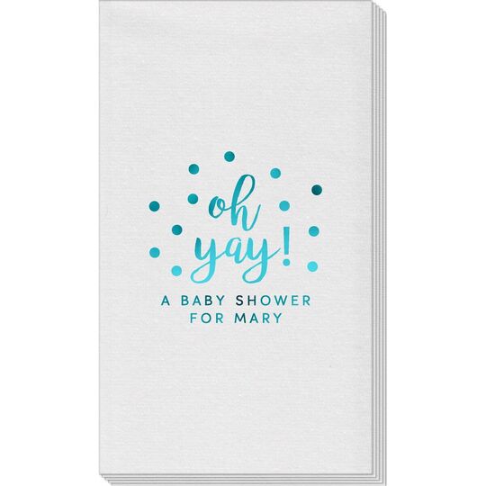 Confetti Dots Oh Yay! Linen Like Guest Towels