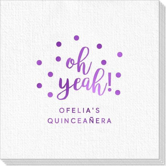 Confetti Dots Oh Yeah! Deville Napkins
