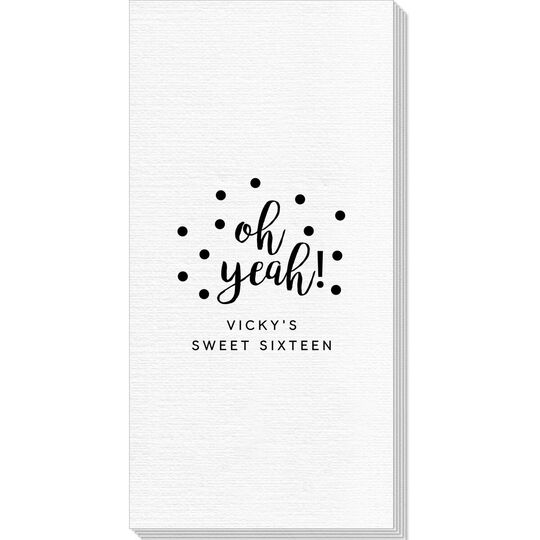 Confetti Dots Oh Yeah! Deville Guest Towels