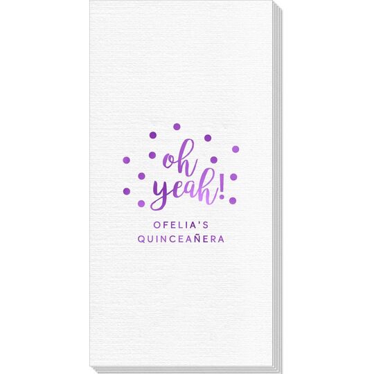 Confetti Dots Oh Yeah! Deville Guest Towels