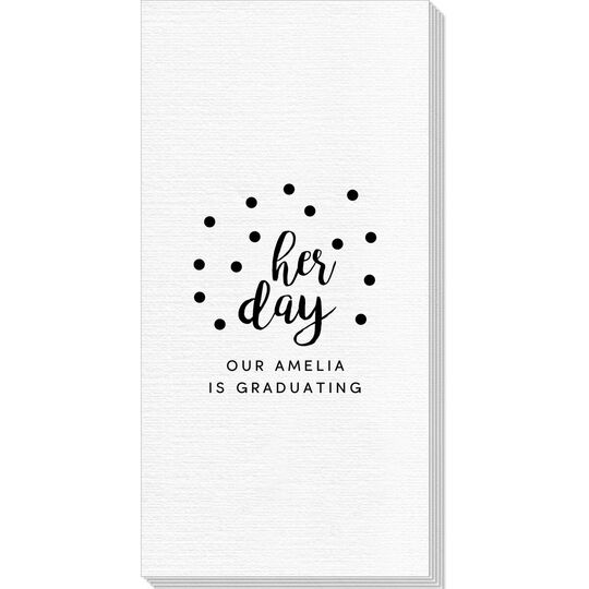 Confetti Dots Her Day Deville Guest Towels