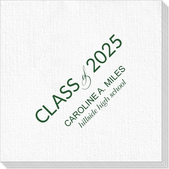 Bold Class of Graduation Deville Napkins