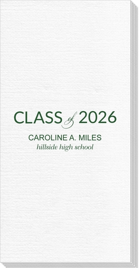 Bold Class of Graduation Deville Guest Towels