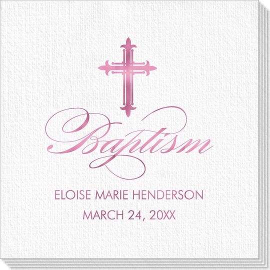 Fleur De Lis Cross Deville Napkins