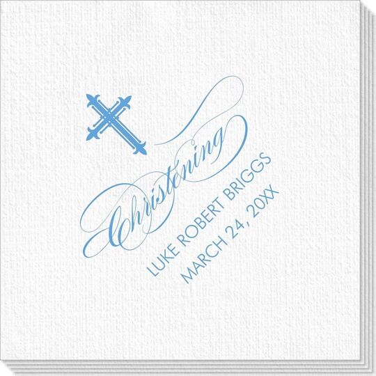 Fleur De Lis Cross Deville Napkins
