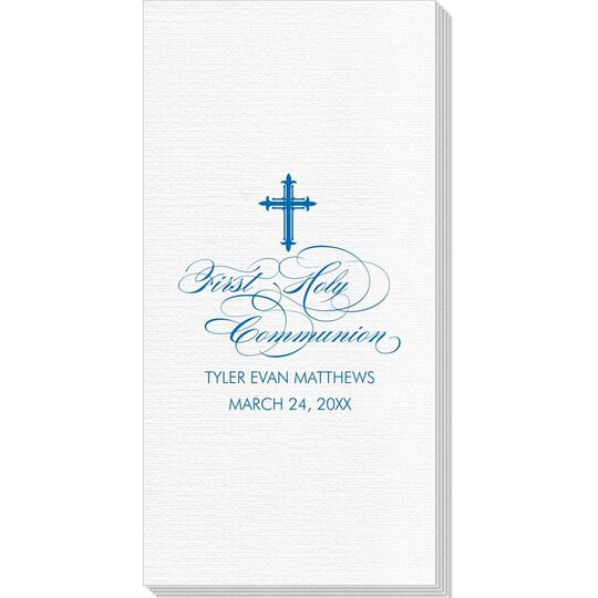 Fleur De Lis Cross Deville Guest Towels