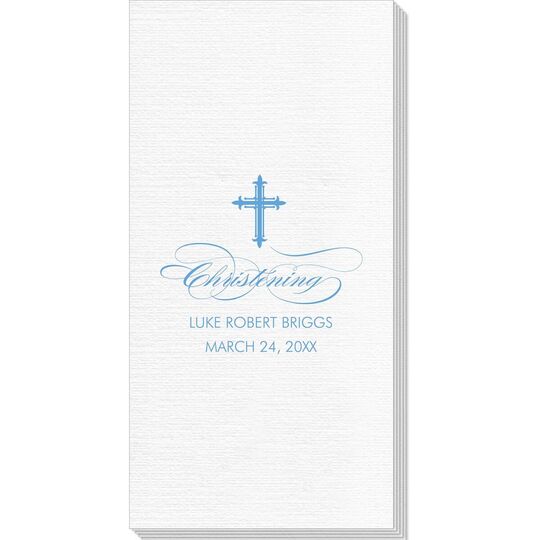 Fleur De Lis Cross Deville Guest Towels