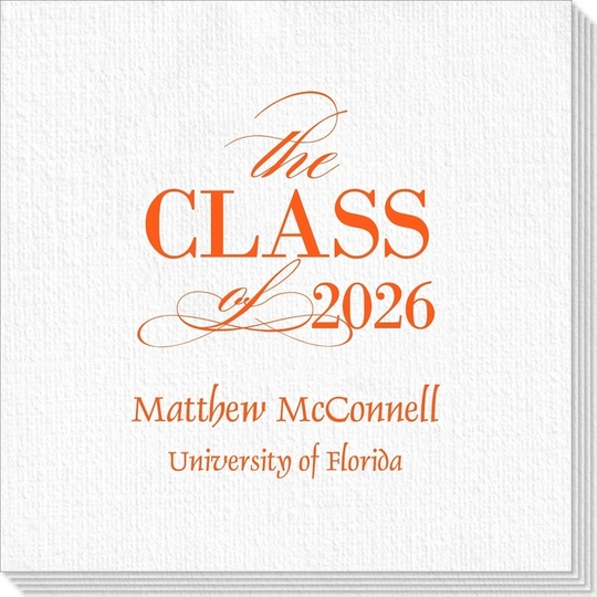 Classic Class of Graduation Deville Napkins
