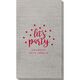 Confetti Dots Let's Party Bamboo Luxe Guest Towels Image 1 of 5