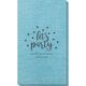 Confetti Dots Let's Party Bamboo Luxe Guest Towels Image 3 of 5