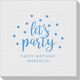 Confetti Dots Let's Party Linen Like Napkins Image 4 of 5