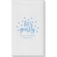 Confetti Dots Let's Party Linen Like Guest Towels Image 3 of 5