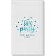 Confetti Dots Let's Party Linen Like Guest Towels Image 4 of 5