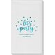 Confetti Dots Let's Party Linen Like Guest Towels Image 5 of 5
