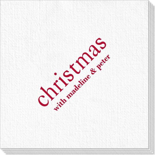 Big Word Christmas Deville Napkins