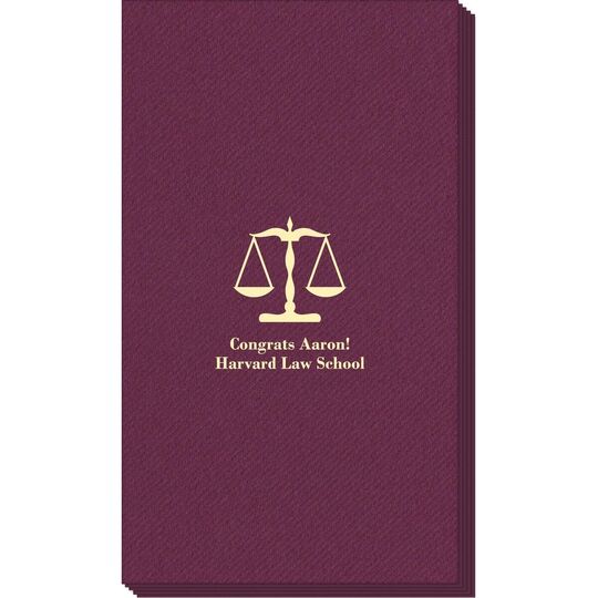 Scales of Justice Linen Like Guest Towels