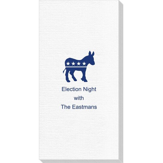 Patriotic Donkey Deville Guest Towels