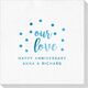 Confetti Dots Our Love Deville Napkins Image 1 of 3