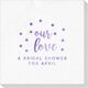 Confetti Dots Our Love Deville Napkins Image 2 of 3