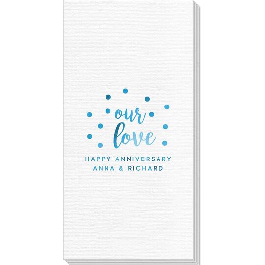 Confetti Dots Our Love Deville Guest Towels
