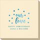 Confetti Dots Our Love Linen Like Napkins Image 1 of 3