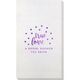 Confetti Dots True Love Bamboo Luxe Guest Towels Image 1 of 2