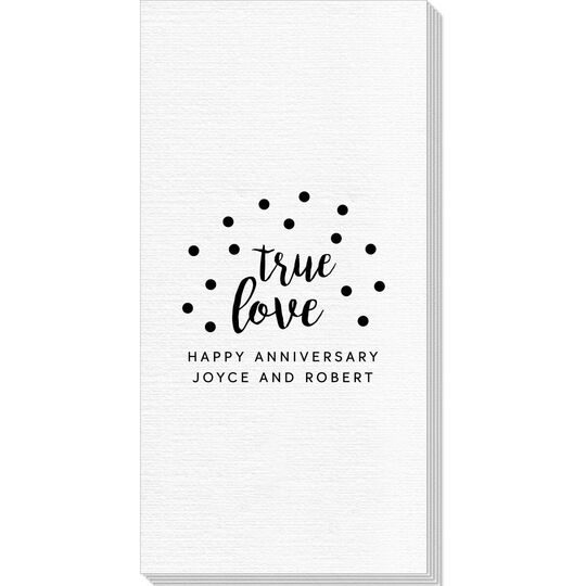 Confetti Dots True Love Deville Guest Towels