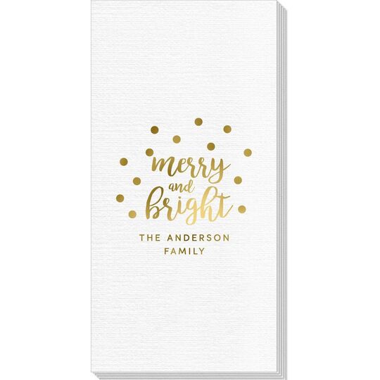 Confetti Dots Merry and Bright Deville Guest Towels