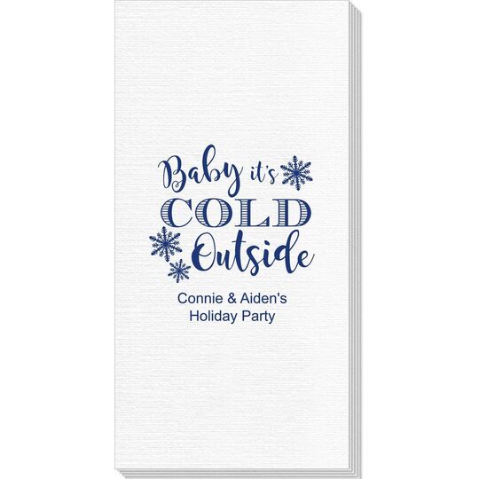 Baby It's Cold Outside Deville Guest Towels