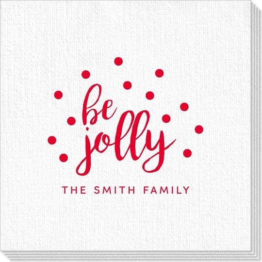 Confetti Dots Be Jolly Deville Napkins