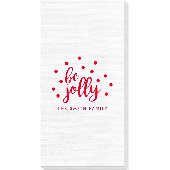 Confetti Dots Be Jolly Deville Guest Towels
