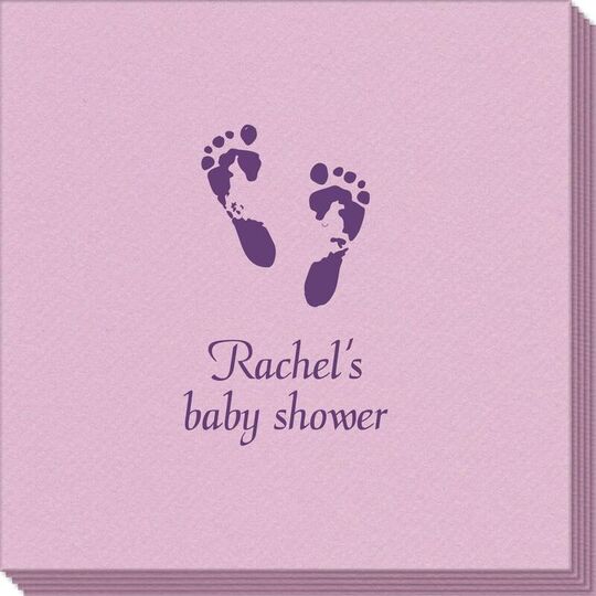 Baby Twinkle Toes Linen Like Napkins