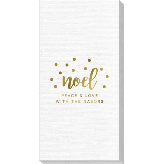 Confetti Dots Noel Deville Guest Towels