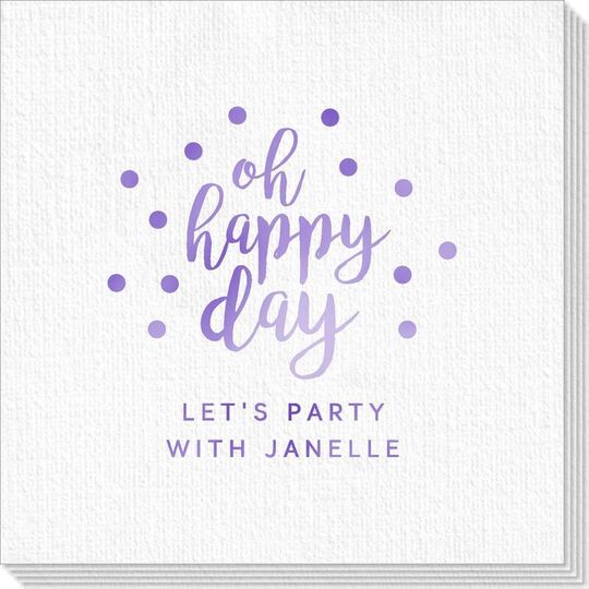 Confetti Dots Oh Happy Day Deville Napkins