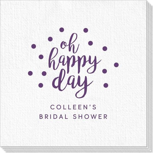 Confetti Dots Oh Happy Day Deville Napkins