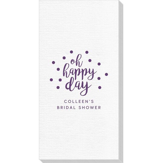 Confetti Dots Oh Happy Day Deville Guest Towels