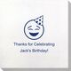 Party Hat Emoji Bamboo Luxe Napkins Image 1 of 2