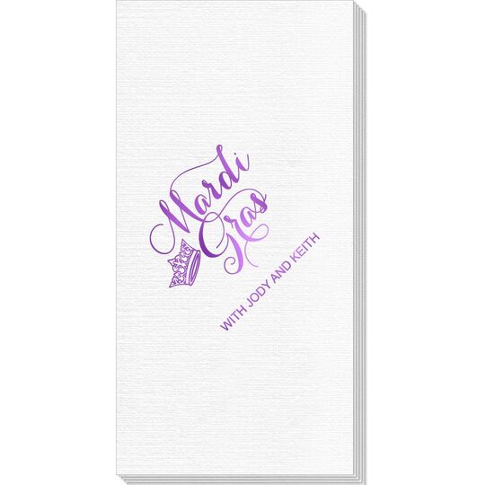 Mardi Gras Crown Deville Guest Towels