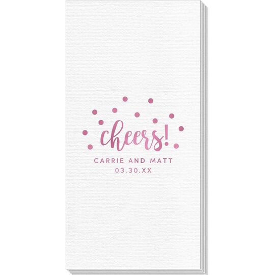 Confetti Dots Cheers Deville Guest Towels